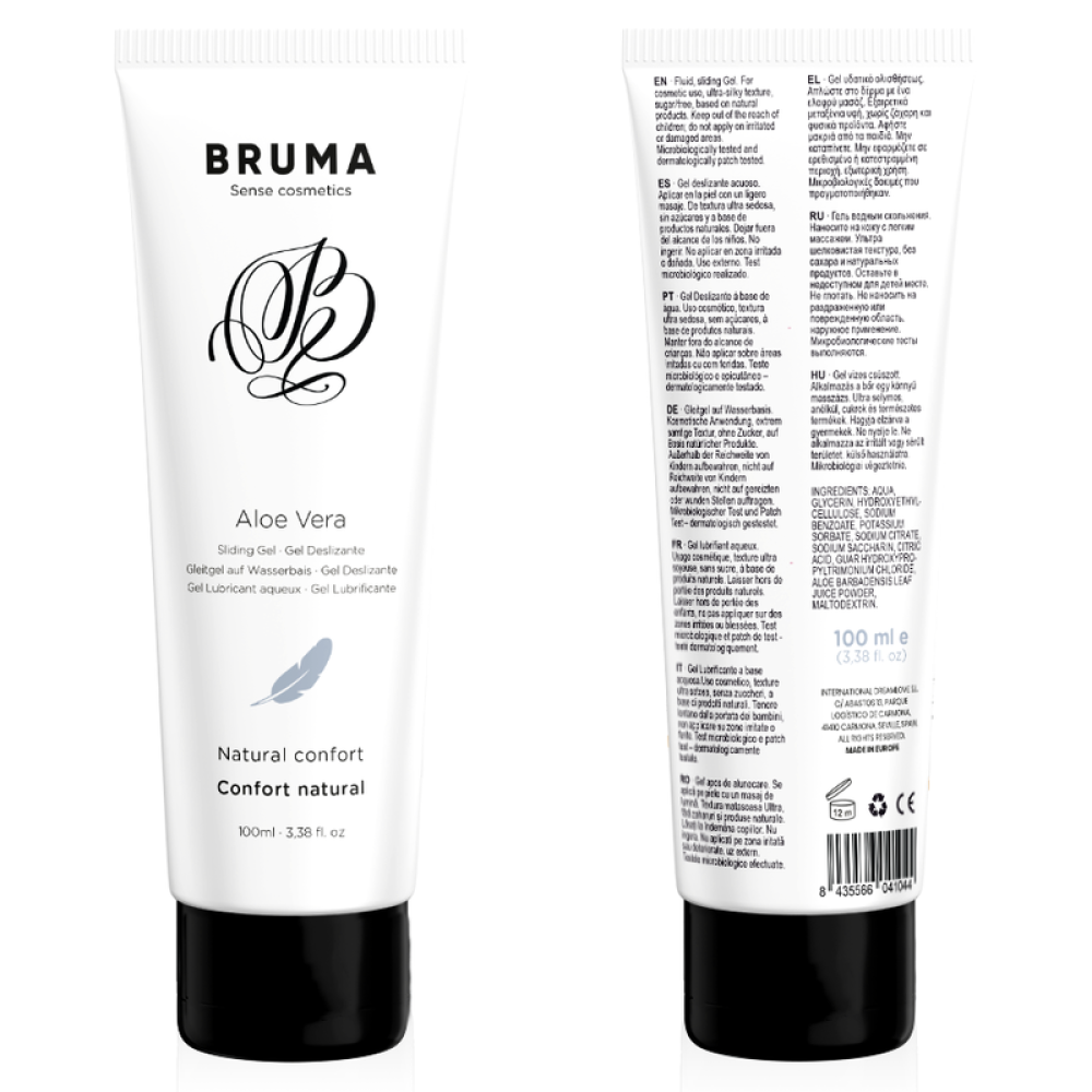 Water-based lubricant with Aloe Vera Bruma 100ml.