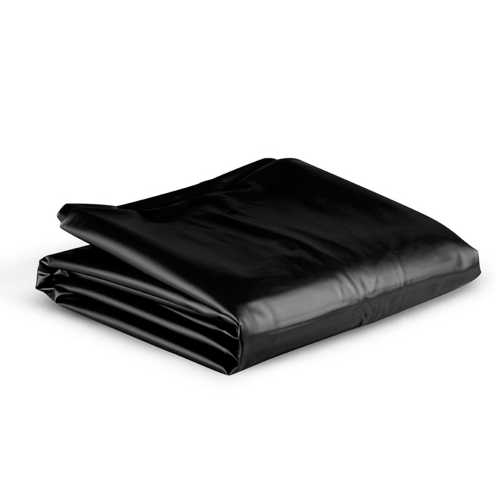 Wet Games Vinyl Sex Sheet Bedding Black