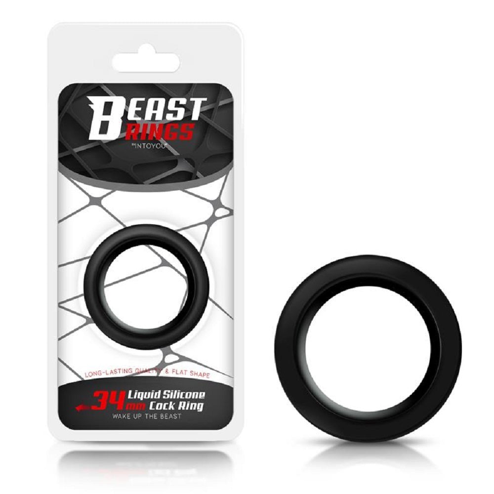 Wide silicone cock ring Beast Rings 34 mm.