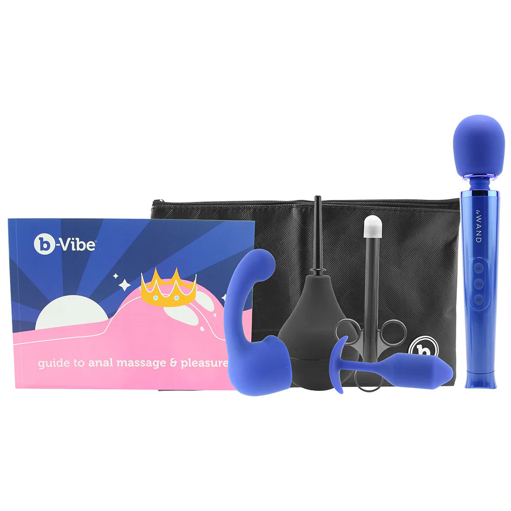 b-Vibe x Le Wand Blue Beginner Sex Toy Set