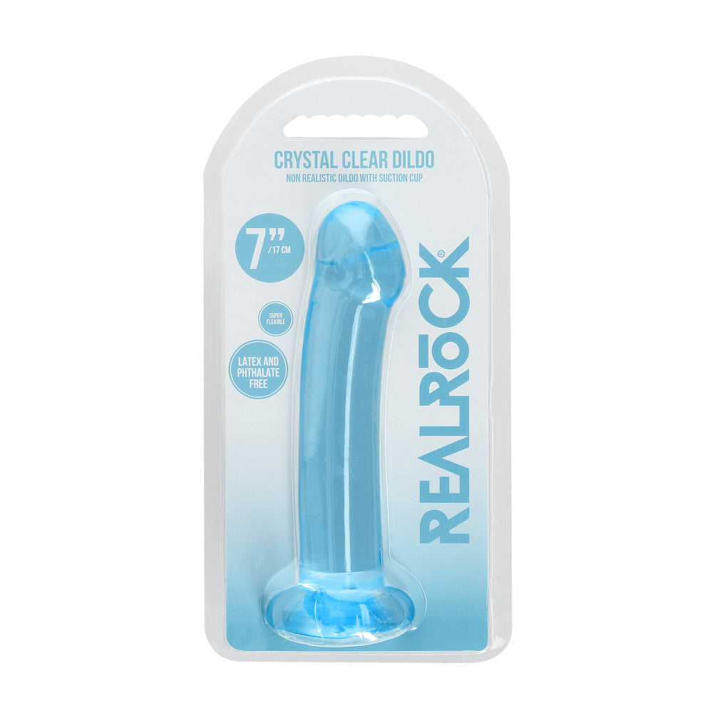 Real Rock Crystal Clear 7" Jelly Dildo
