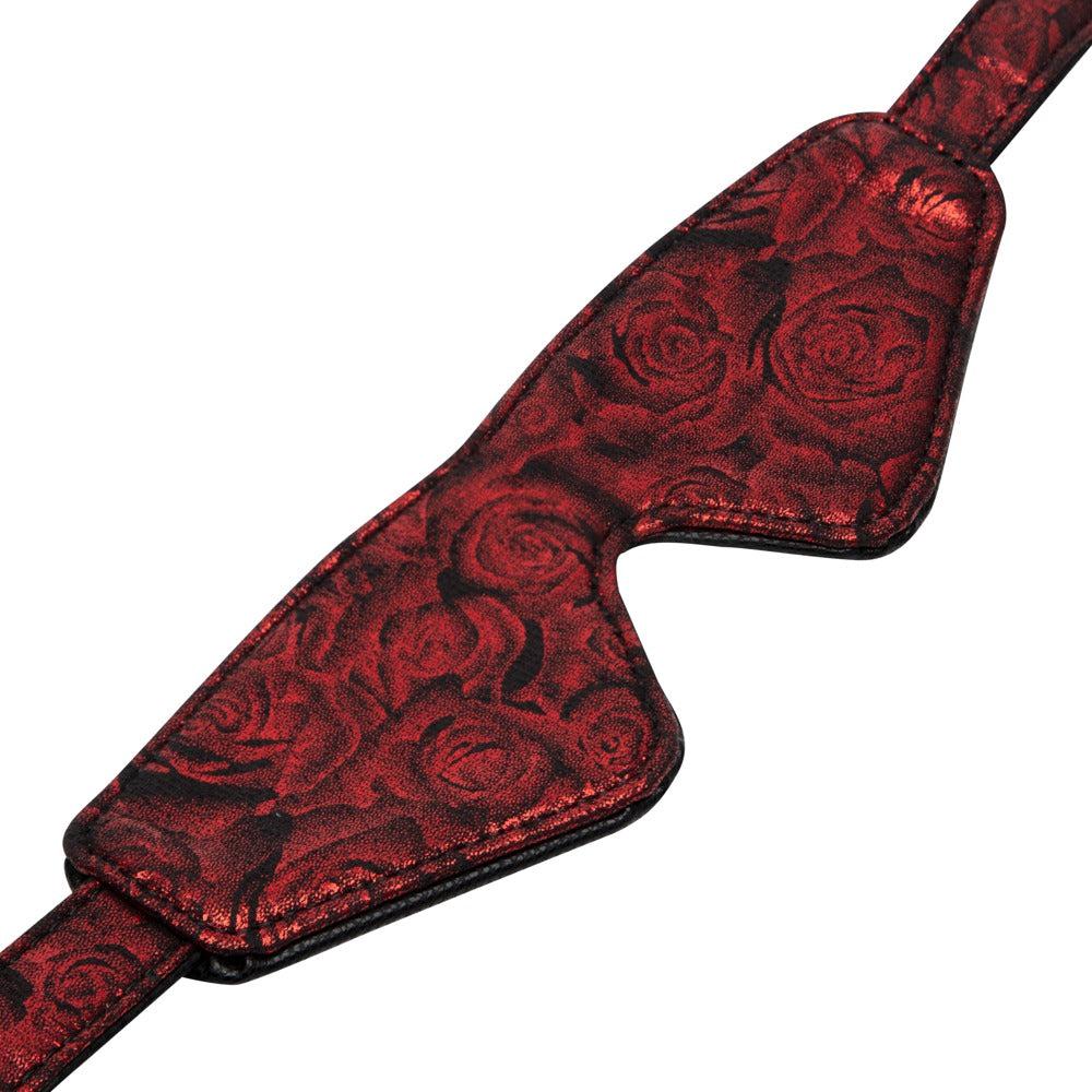 Sweet Anticipation Rose Print Reversible Blindfold