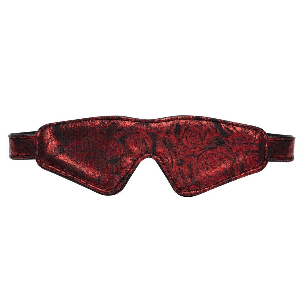 Sweet Anticipation Rose Print Reversible Blindfold