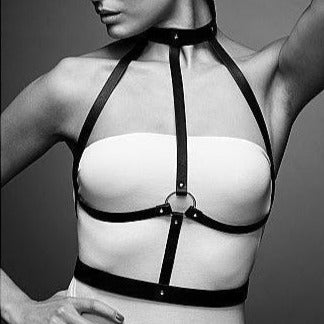 Vegan Leather Cage Body Harness